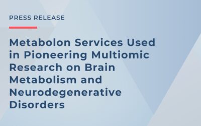 Metabolon Services Used in Pioneering Multiomic Research on Brain Metabolism and Neurodegenerative Disorders